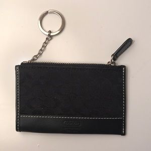 Vintage Coach Mini Signature Skinny Coin Purse